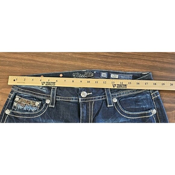 Miss Me Women's Skinny Jeans - Dark Blue - Picture 10 of 10